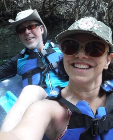 Elizabeth Rowin with her husband, Kevin Greutert.